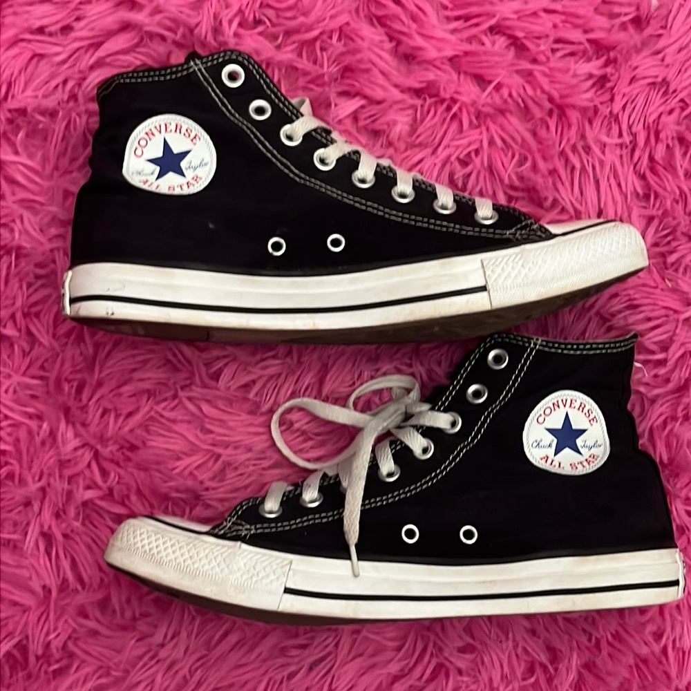 black high top converse